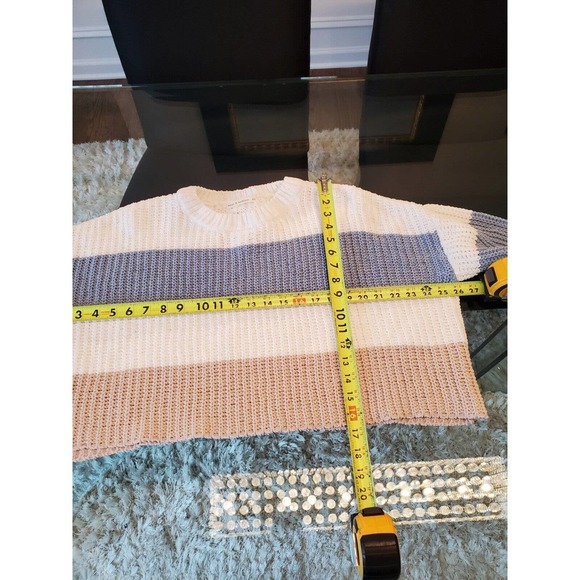 Moon & Madison Women Multicolor Long Sleeve Round Neck Pullover Knit Sweater XS - Picture 10 of 11